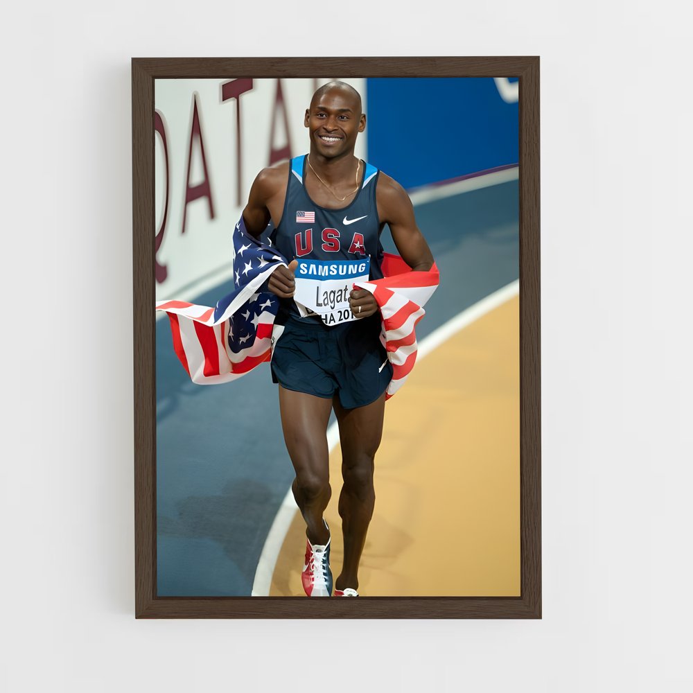 Poster Bernard lagat – affiche Athlétisme (vue 5)